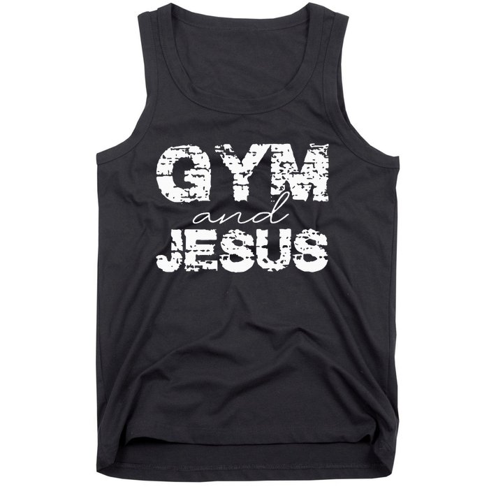 Gym And Jesus Tank Top