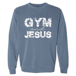 Gym And Jesus Garment-Dyed Sweatshirt