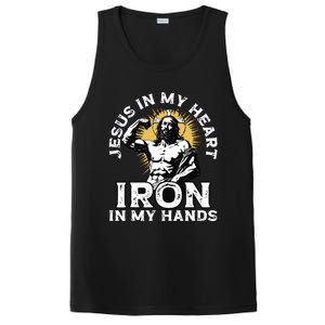 Gym And Jesus Christian Bodybuilder Religious Bodybuilding PosiCharge Competitor Tank