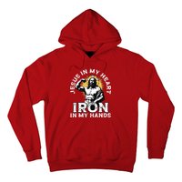 Gym And Jesus Christian Bodybuilder Religious Bodybuilding Hoodie