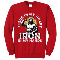 Gym And Jesus Christian Bodybuilder Religious Bodybuilding Sweatshirt