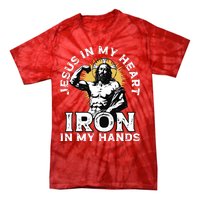 Gym And Jesus Christian Bodybuilder Religious Bodybuilding Tie-Dye T-Shirt