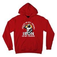 Gym And Jesus Christian Bodybuilder Religious Bodybuilding Tall Hoodie