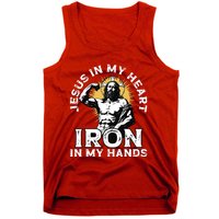 Gym And Jesus Christian Bodybuilder Religious Bodybuilding Tank Top