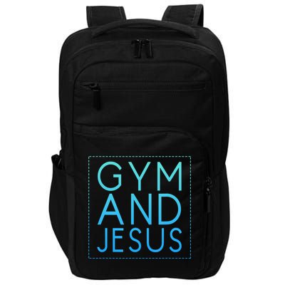 Gym And Jesus Christian Weightlifting Gym Impact Tech Backpack