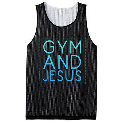 Gym And Jesus Christian Weightlifting Gym Mesh Reversible Basketball Jersey Tank