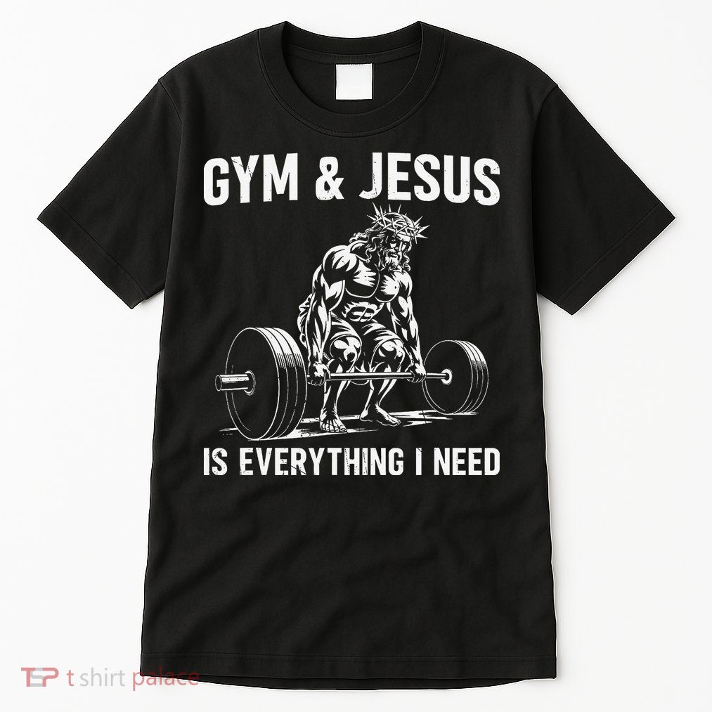 Gym And Jesus Christian Weight Lifting Tall T-Shirt