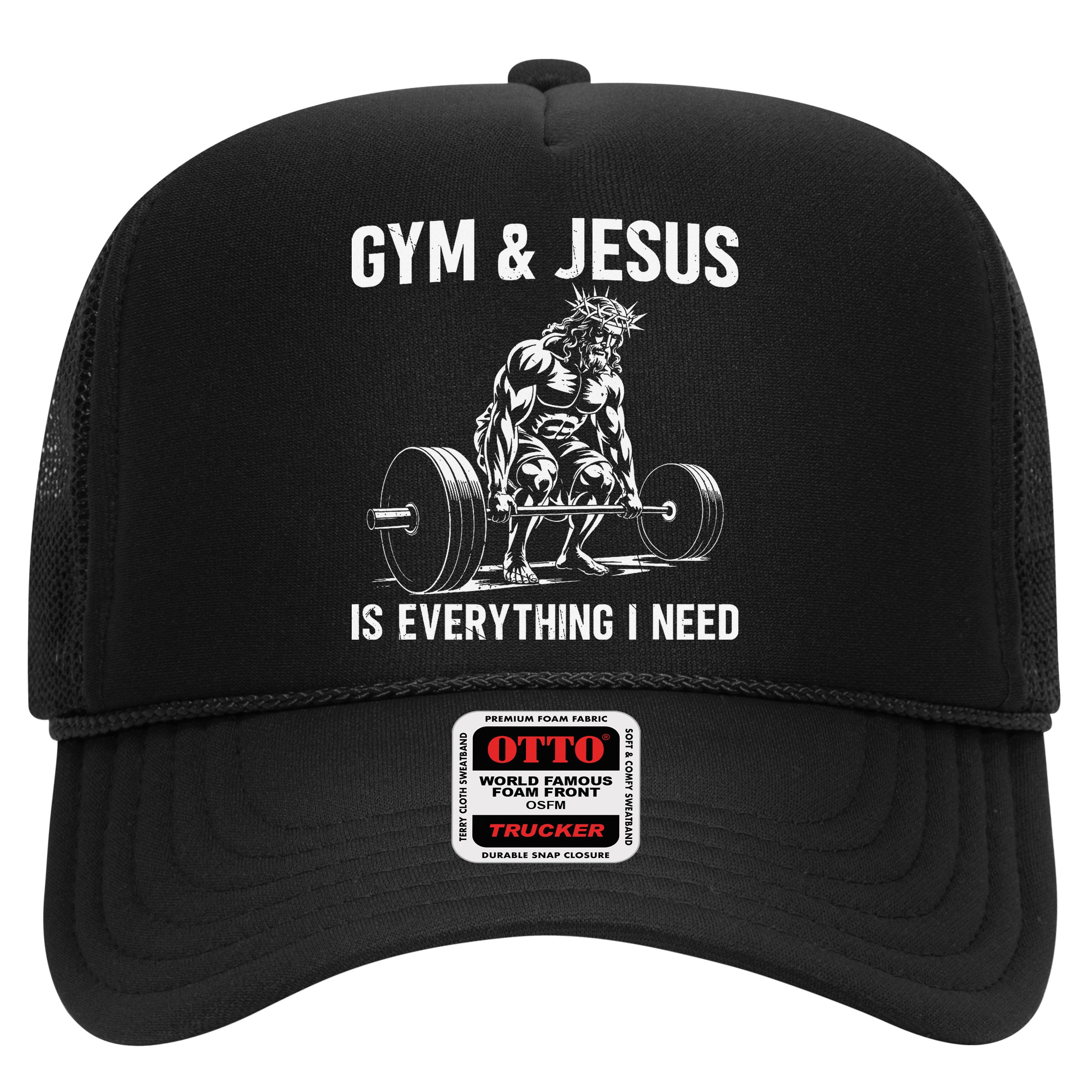 Gym And Jesus Christian Weight Lifting Hat