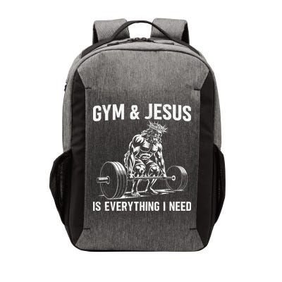 Gym And Jesus Christian Weight Lifting Vector Backpack