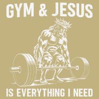 Gym And Jesus Christian Weight Lifting Cooling Performance Crew T-Shirt
