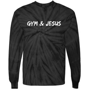 Gym And Jesus Tie-Dye Long Sleeve Shirt