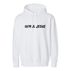 Gym And Jesus Garment-Dyed Fleece Hoodie