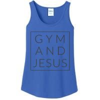 Gym And Jesus Christian Workout Fun Modern Fitness Ladies Essential Tank