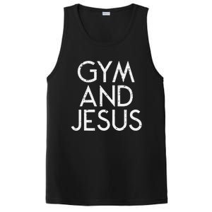 Gym And Jesus Christian Workout Fitness Exercise Women PosiCharge Competitor Tank