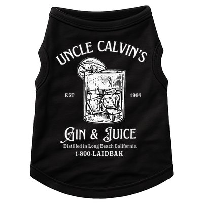 Gin And Juice Est 1994 Distilled In Long Beach California Doggie Tank