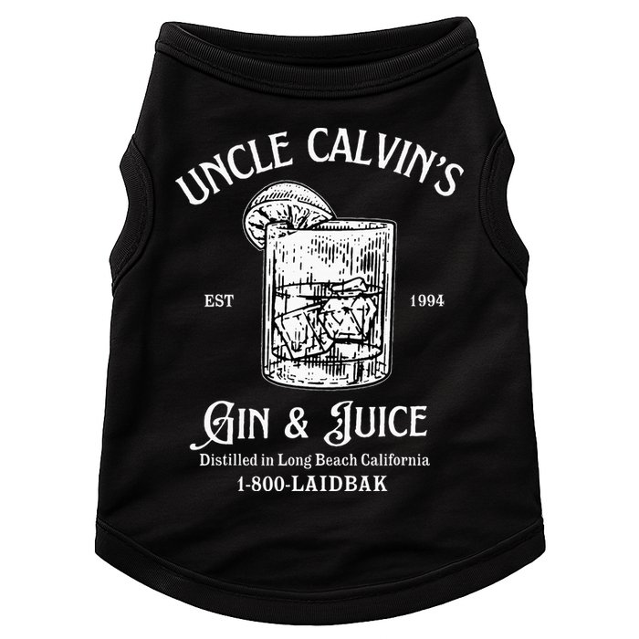 Gin And Juice Est 1994 Distilled In Long Beach California Doggie Tank