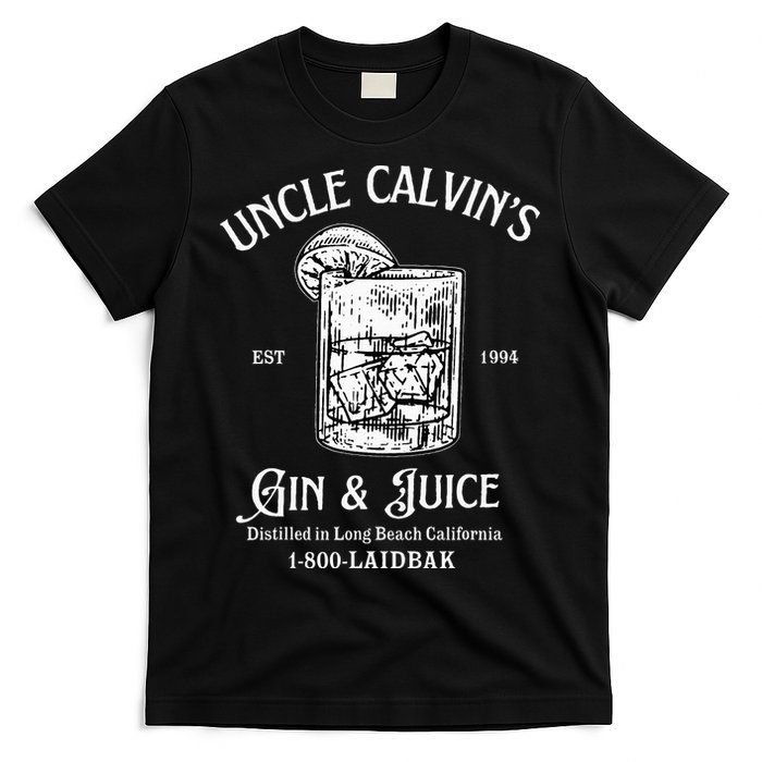 Gin And Juice Est 1994 Distilled In Long Beach California T-Shirt