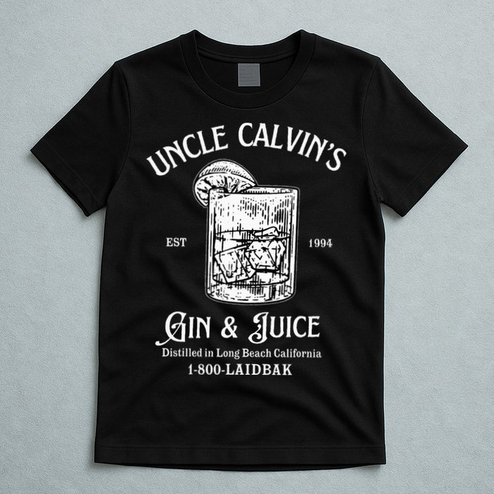 Gin And Juice Est 1994 Distilled In Long Beach California T-Shirt