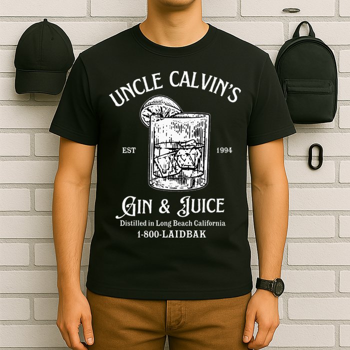 Gin And Juice Est 1994 Distilled In Long Beach California T-Shirt