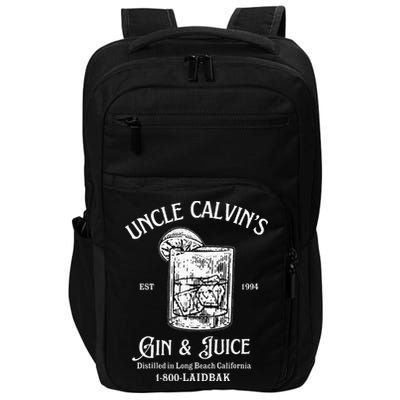Gin And Juice Est 1994 Distilled In Long Beach California Impact Tech Backpack