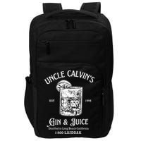 Gin And Juice Est 1994 Distilled In Long Beach California Impact Tech Backpack