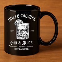 Gin And Juice Est 1994 Distilled In Long Beach California 11oz C Handle Ceramic Mug
