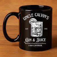 Gin And Juice Est 1994 Distilled In Long Beach California 11oz C Handle Ceramic Mug