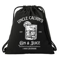 Gin And Juice Est 1994 Distilled In Long Beach California Drawstring Bag