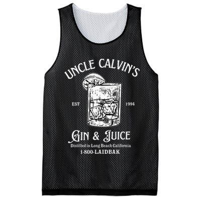 Gin And Juice Est 1994 Distilled In Long Beach California Mesh Reversible Basketball Jersey Tank
