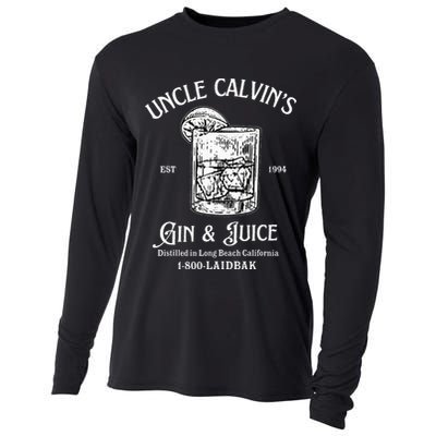 Gin And Juice Est 1994 Distilled In Long Beach California Cooling Performance Long Sleeve Crew