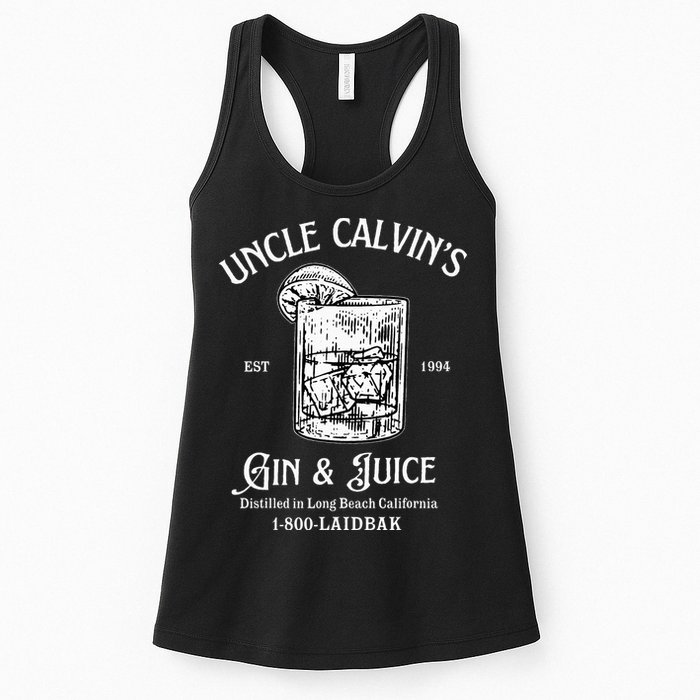 Gin And Juice Est 1994 Distilled In Long Beach California Womens Tank Top