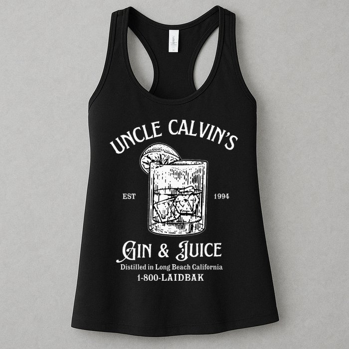 Gin And Juice Est 1994 Distilled In Long Beach California Womens Tank Top