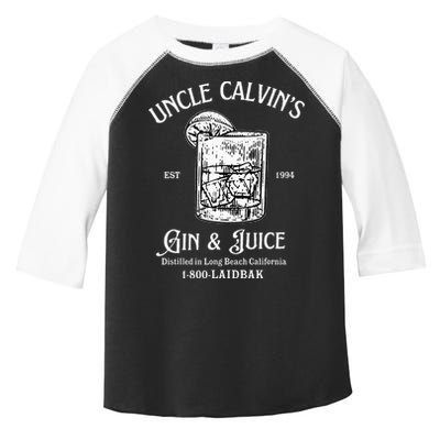 Gin And Juice Est 1994 Distilled In Long Beach California Toddler Fine Jersey T-Shirt