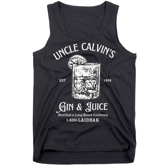 Gin And Juice Est 1994 Distilled In Long Beach California Tank Top