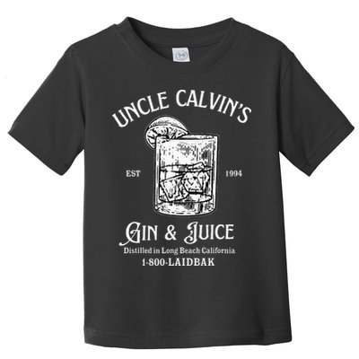 Gin And Juice Est 1994 Distilled In Long Beach California Toddler T-Shirt