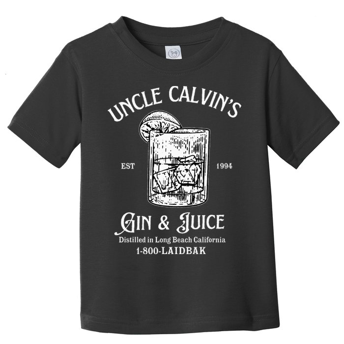 Gin And Juice Est 1994 Distilled In Long Beach California Toddler T-Shirt