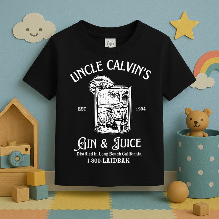 Gin And Juice Est 1994 Distilled In Long Beach California Toddler T-Shirt