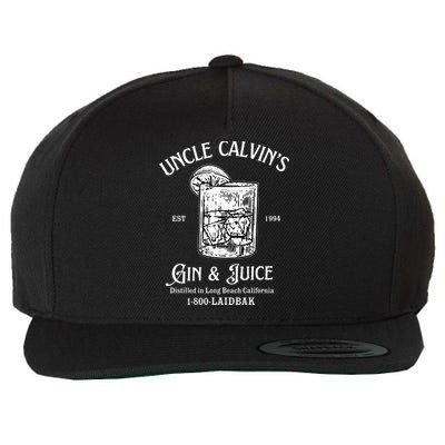 Gin And Juice Est 1994 Distilled In Long Beach California Wool Snapback Cap
