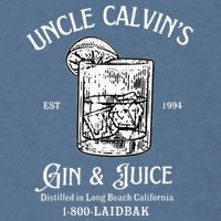 Gin And Juice Est 1994 Distilled In Long Beach California Garment-Dyed Sweatshirt