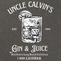 Gin And Juice Est 1994 Distilled In Long Beach California Cotton Canvas Backpack