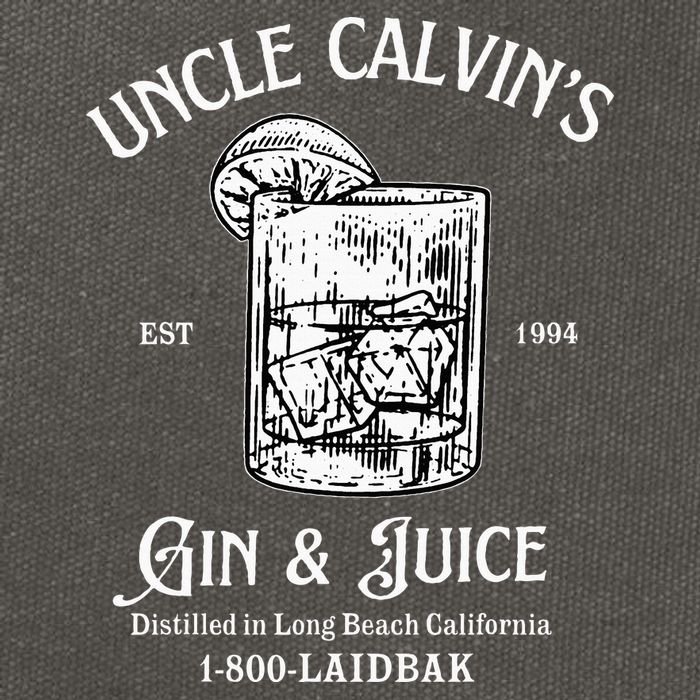 Gin And Juice Est 1994 Distilled In Long Beach California Cotton Canvas Backpack