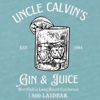 Gin And Juice Est 1994 Distilled In Long Beach California Sueded Cloud Jersey T-Shirt