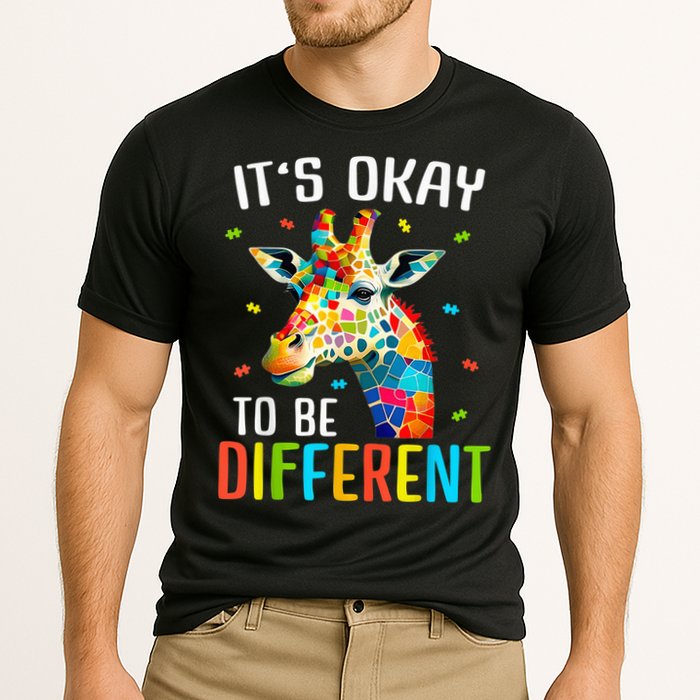 Giraffe Acceptance kid boy girl Its Ok To Be Different Cooling Performance Crew T-Shirt