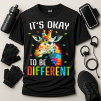 Giraffe Acceptance kid boy girl Its Ok To Be Different Cooling Performance Crew T-Shirt