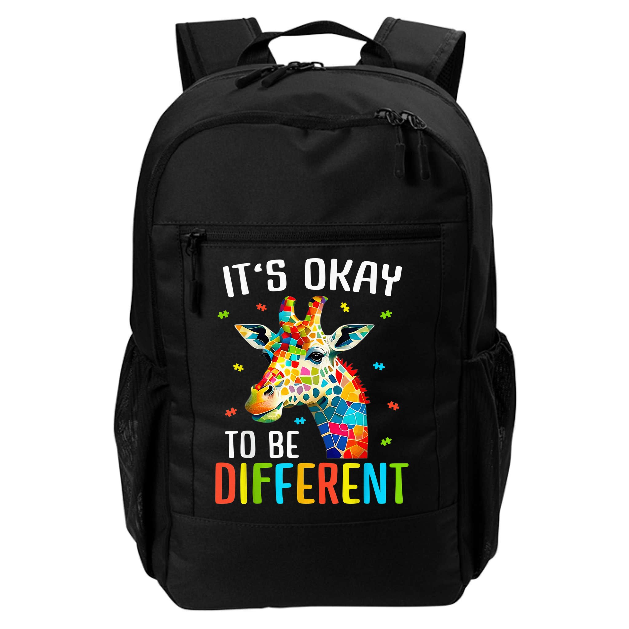 Giraffe Acceptance kid boy girl Its Ok To Be Different Backpack