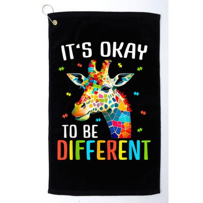Giraffe Acceptance kid boy girl Its Ok To Be Different Golf Towel