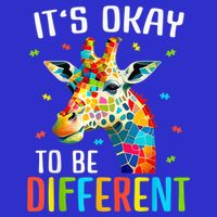 Giraffe Acceptance kid boy girl Its Ok To Be Different T-Shirt