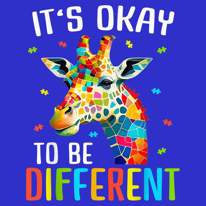 Giraffe Acceptance kid boy girl Its Ok To Be Different T-Shirt