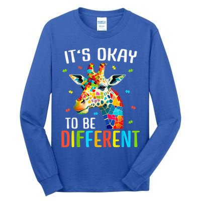Giraffe Acceptance kid boy girl Its Ok To Be Different Tall Long Sleeve T-Shirt