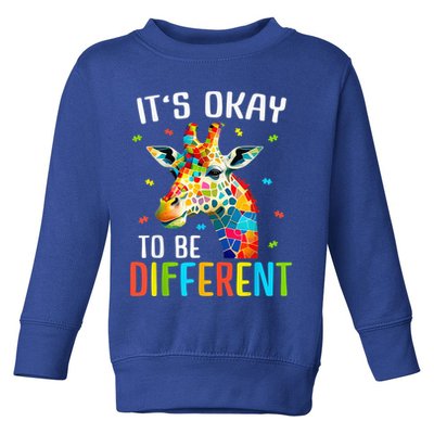 Giraffe Acceptance kid boy girl Its Ok To Be Different Toddler Sweatshirt